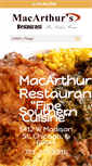 Mobile Screenshot of macarthursrestaurant.com